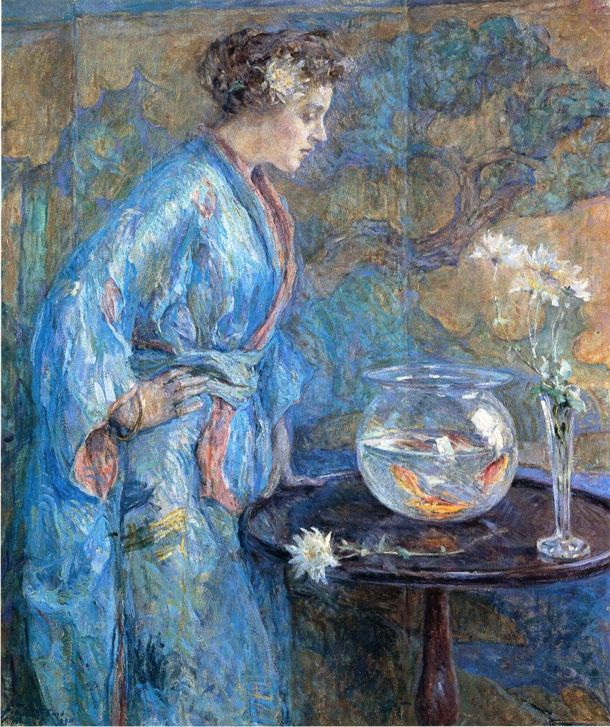 Ragazza in kimono blu, 1911